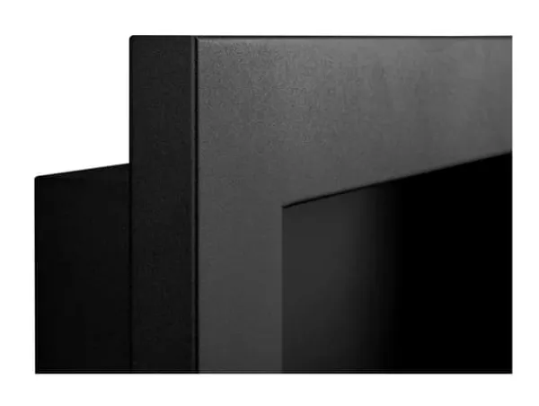 Öppna spisar Bio-eldplats Hängande biokamin svart med glas SLIM Hängande biopejs Bioetanolbrännare svart matt svart ekologisk eldstad 65cm x 40 Öppna Spisar
