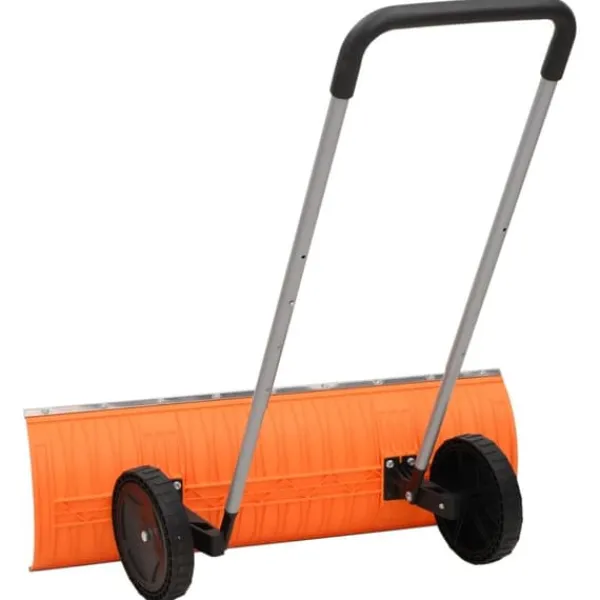 Outlet Praktisk snöskyffel med utdragbart handtag och vändbart blad | Färg: Orange | Storlek: 96 cm stålblad Snöborttagning