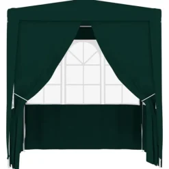 vidaXL Professionellt partytält med väggar 2,5x2,5 m grön 90 g/m²