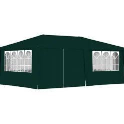 Outlet Professionellt partytält med väggar 4x6 m grön 90 g/m² Tält & Lusthus