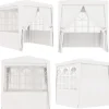 Professionellt partytält med väggar 2,5x2,5 m vit 90 g/m² - Partytält - Festtält - Home & Living