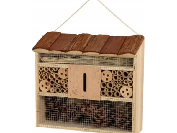 ProGarden Insektshus med tak av trä, 29,5 x 10 x 28,5 cm