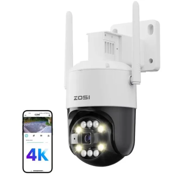 PTZ-säkerhetskamera, AI-detektering, 4K Ultra HD-upplösning,8MP