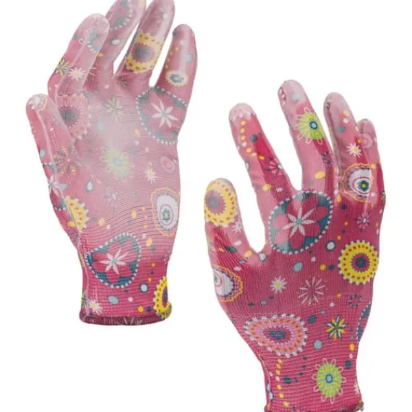 Discount PU-HANDSKAR ROSA L230309P, KORT, "9", CE, LAHTI Trädgårdsverktyg