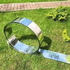 Outlet Rabattkant, Gräskant, Trädgårdskant, Kantplåt, Gräsmattkant metall Alu/Zink (längd 10m 15m / höjd 15cm 20cm 25cm), Längd GS:10 m, Bred:15 cm Kit För Växt- & Örtplantering