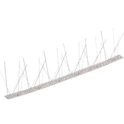 5-raders fågelpiggar - Rostfritt stål | Antal: 20 st | Längd: 10 m