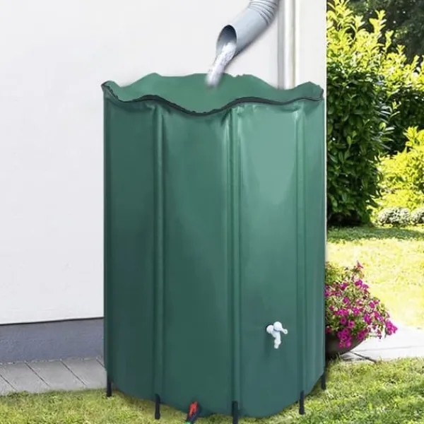 Clearance Regntunna hopfällbar med kran 1350 L Regntunnor