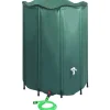 vidaXL Regntunna hopfällbar med kran 1250 L