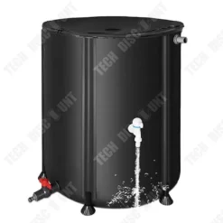 Regnvatteninsamlare - TD - 380L - PVC - Svart färg - Överjordisk tank