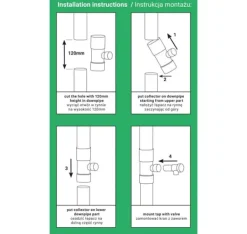 Regnvattenuppsamlare / fälla med ventil - 100mm