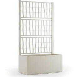 Rektangulär Ethica blomlåda 80 cm med kritspaljé