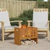 New Rektangulär vedeldad eldstad i Corten stål | Storlek: 50x30x40 cm | Färg: Brun Vedeldade Kaminer