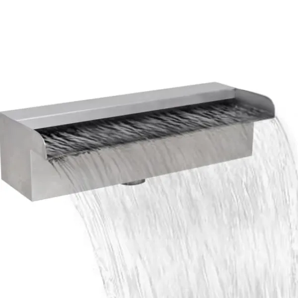 Best Rektangulärt Vattenfall Poolfontän i rostfritt stål 30 cm - Poolfontän - Poolfontäner - Home & Living Fontäner & Dammar