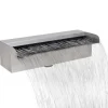 vidaXL Rektangulärt Vattenfall Poolfontän i rostfritt stål 30 cm