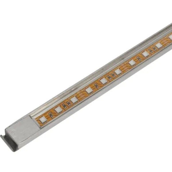 vidaXL Rektangulärt Vattenfall Poolfontän med LEDs i rostfritt stål 45 cm