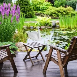 Relaxdays Uteplats dekoration svan, flytande, att fästa, plast, väderbeständig, dammfigur, vit