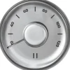 New Relaxed bastu-termometer, stål, rund Bastu