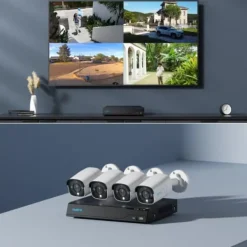 Discount Reolink NVS8-8MB4 4K UltraHD PoE övervakningssystem Säkerhetsmonitorer & Videokameror