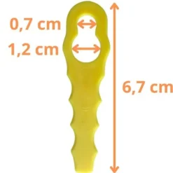 Reservblad - Phonillico® - RAC155 RAC157 RAC158 - 50 stycken - Kompatibel med Ryobi - 6,7 cm