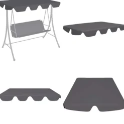 New Reservtak för hammock antracit 188/168x145/110cm - Tak - Hammock Tak - Home & Living Tält & Lusthus