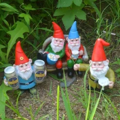 Resin Öl Dvärg Skulptur Trädgårdsdekoration Trädgårdsgnome Staty Dekor för Trädgård Skrivbordsväxt