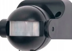 New REV rörelsedetektor 180° svart (0075184512 SCHW) Rörelsedetektorer