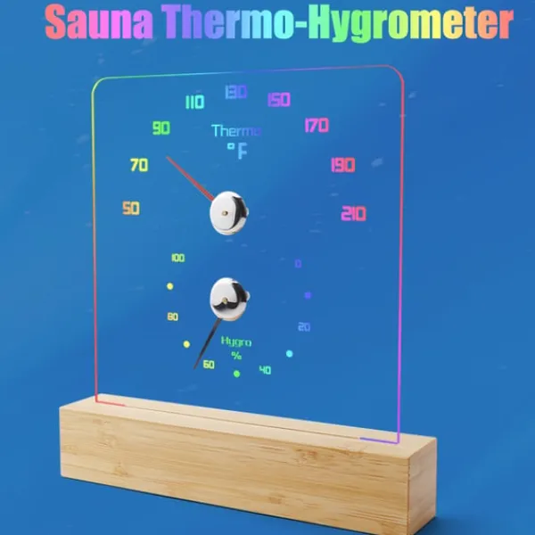 Online RGB bastutermometer - exakta temperatur- och luftfuktighetsavläsningar Bastu