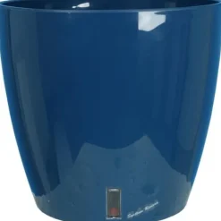 RIVIERA EVA NY rund blomlåda - Plast - Diameter 31 cm - Blå