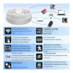 Best Rökdetektor Falsk Kamera Spion Wi-Fi Nattvision Falska Övervakningskameror