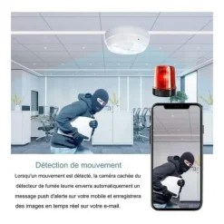 Best Rökdetektor Falsk Kamera Spion Wi-Fi Nattvision Falska Övervakningskameror