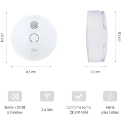 Rökdetektor Konyks FireSafe 2 Trådlös