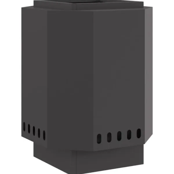 Outlet Röklös eldstad Svart 38 x 38 x 51 cm Stål Öppna Spisar