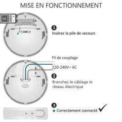 Outlet Röksensor - ELRO - FS1110P - 230V - Anslutning till vägguttag - Nödbatteri 10 år Rök- & Koloxiddetektorer