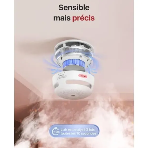 Röksensor - X-Sense - XS01 - 10 års batteritid - Fotoelektrisk sensor - Enligt EN 14604