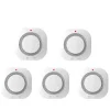 Outlet Röksensor, Optisk Avkänning, Smarta Hem Kompatibilitet,5PCS Rök- & Koloxiddetektorer