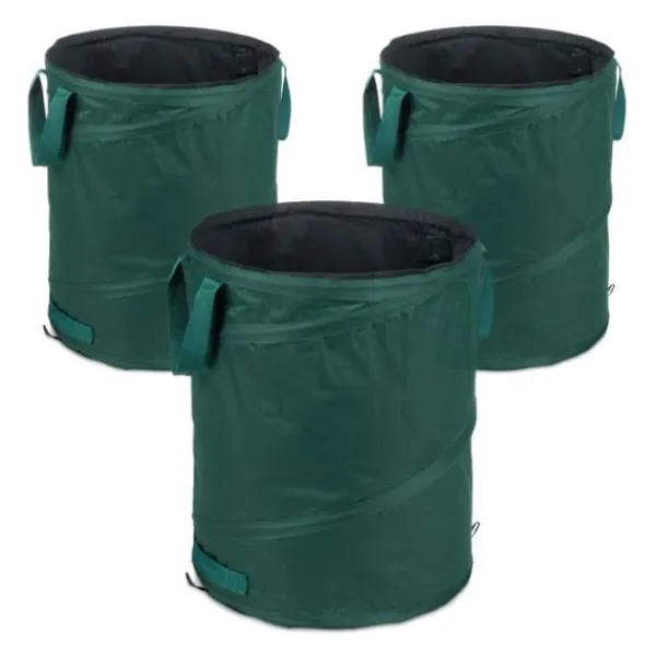 Robust set med 3 popup-bladpåsar 90 l