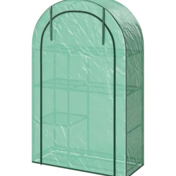 Best Rootz 4 -scen Mini -Greenhouse - Portable Plant House - Tomato Grower - UV Protection - 100 x 45 x 160 cm Växthus