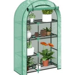 Best Rootz 4 -scen Mini -Greenhouse - Portable Plant House - Tomato Grower - UV Protection - 100 x 45 x 160 cm Växthus