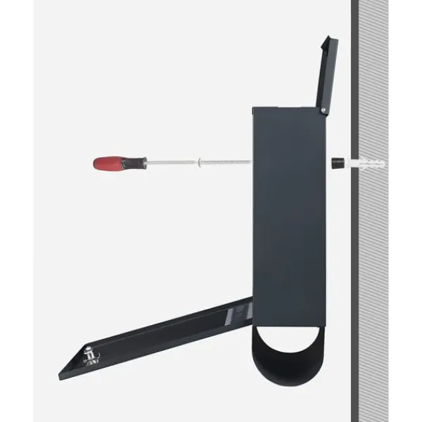 Rootz antracitstål Postlåda - Brevlåda - Postlåda - Pulverlackerat stål - Väderbeständigt - Lätt att installera - Säkert låssystem - 35cm x 12cm x 42, | CDON