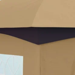 Rootz Garden Gazebo 3.4x3.4m - öltält - utomhusskydd - UV -skydd - Stålram - 335L x 335W x 285H cm Tält & Lusthus