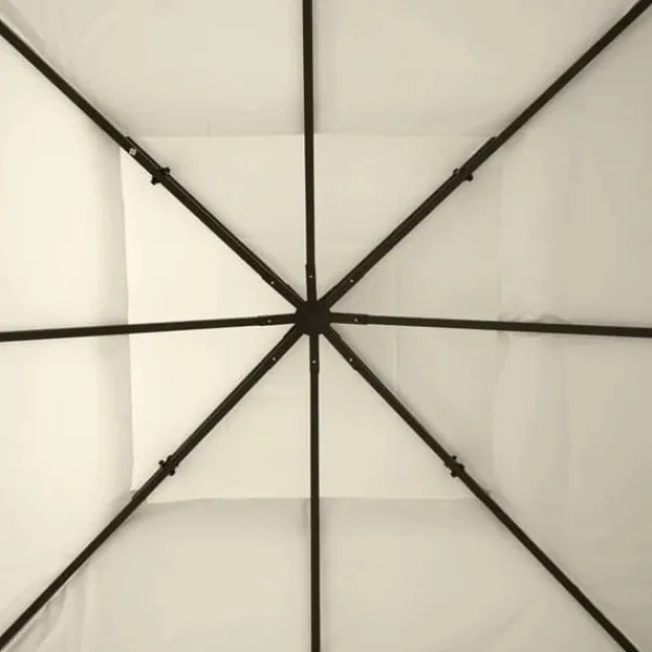 Rootz Gazebo Roof - Replacement Roof - Garden Gazebo - Party Tent - Garden Tent - Cream/white