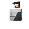 Rootz Mailbox - Letter Holder - Mail Shelter - Weather Protection - Rostfritt stål - 37 cm x 10,5 cm x 37 cm - Silverantracit Postlådor & Brevlådor