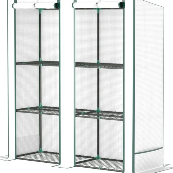 Rootz Mini -Greenhouse - Plant Shelter - Portable Greenhouse - UV Resistant - 144 x 48 x 152 cm - Perfekt för små trädgårdar