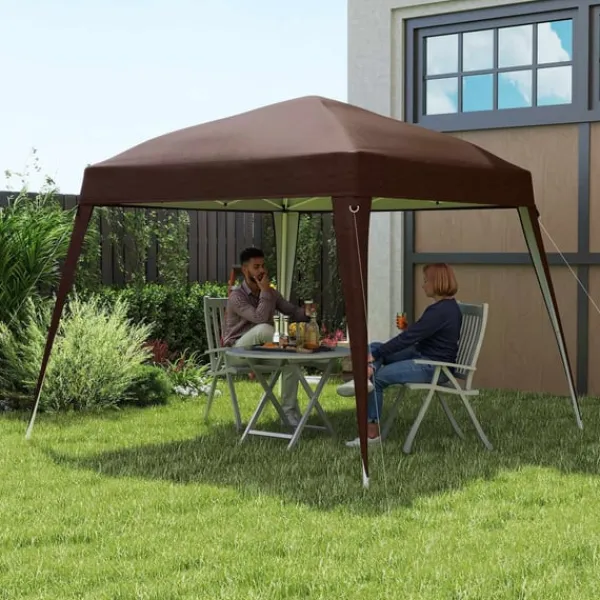 Rootz Pavilion Ersättningstak - Tarpaulin - Tältskydd - UPF50+ Sun Protection - Oxford Fabric - 240cm x 240 cm (överst) 300 cm x 300 cm (bas)