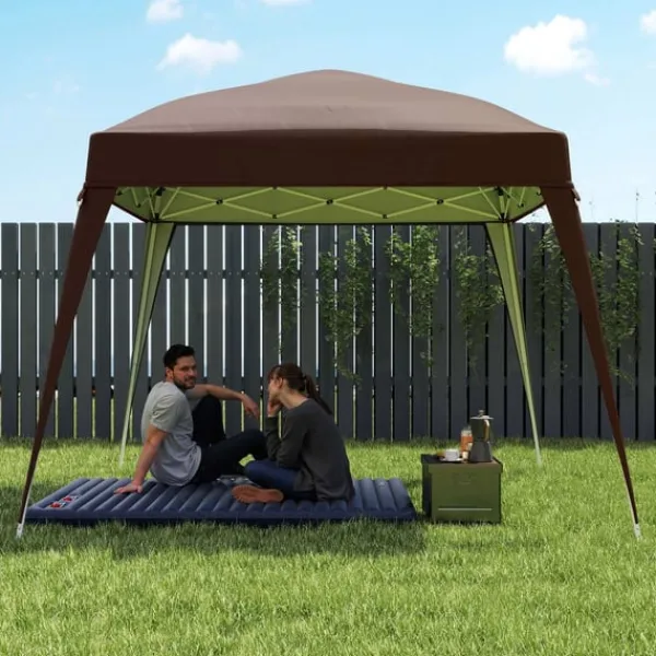 Rootz Pavilion Ersättningstak - Tarpaulin - Tältskydd - UPF50+ Sun Protection - Oxford Fabric - 240cm x 240 cm (överst) 300 cm x 300 cm (bas)