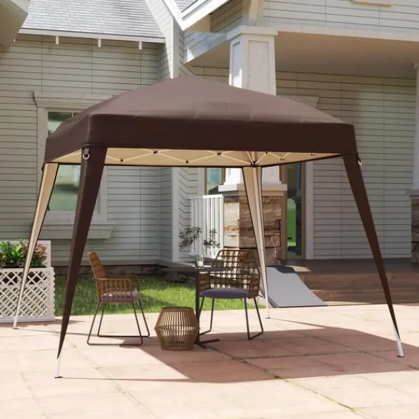 Rootz Pavilion Ersättningstak - Tarpaulin - Tältskydd - UPF50+ Sun Protection - Oxford Fabric - 240cm x 240 cm (överst) 300 cm x 300 cm (bas)
