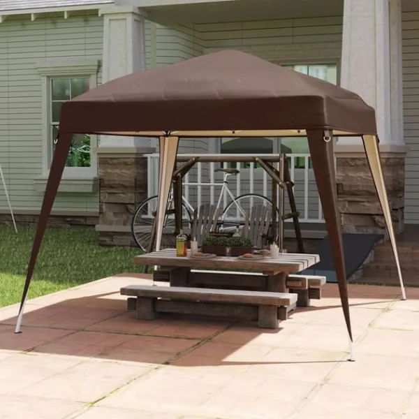 Rootz Pavilion Ersättningstak - Tarpaulin - Tältskydd - UPF50+ Sun Protection - Oxford Fabric - 240cm x 240 cm (överst) 300 cm x 300 cm (bas)