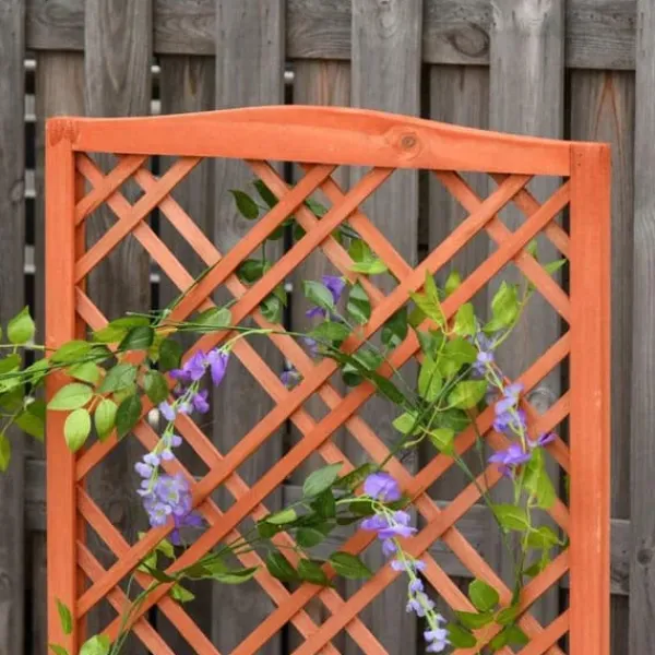 Online Rootz Planteringslåda - Upphöjd säng - Blomsterställ - Granträ - Gul - 60 x 30 x 122,5 cm Valvbågar, Spaljéer, Bersåer & Pergolor