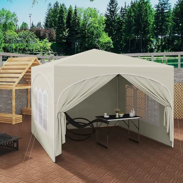 Outlet Rootz Ultimate Outdoor Gazebo - Väderbeständig paviljong - Eventtält - Stark metallram - UV- och regnskydd - Enkel installation - 3x3m Tält & Lusthus