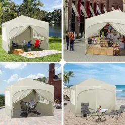 Outlet Rootz Ultimate Outdoor Gazebo - Väderbeständig paviljong - Eventtält - Stark metallram - UV- och regnskydd - Enkel installation - 3x3m Tält & Lusthus